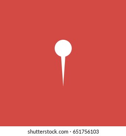 location icon. sign design. red background