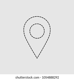 Location icon sign vector art