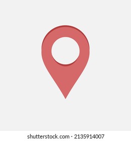 Location icon - simple flat illustration.