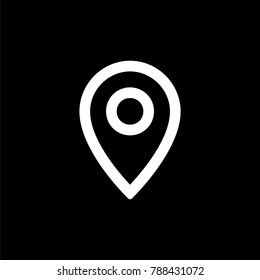 Location icon for simple flat style ui design.