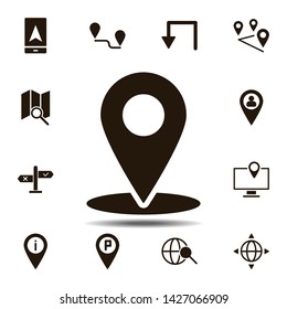 location icon. Simple glyph, flat vector element of Location icons set for UI and UX, website or mobile application