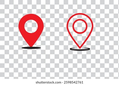 Location icon Simple outline vector logo