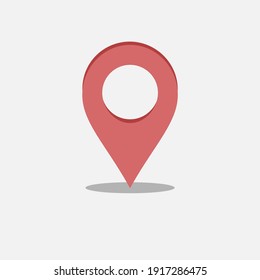 Location icon - simple vector flat colorful illustration.