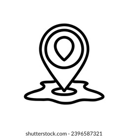 Location icon. Simple vector sign