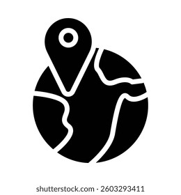 Location Icon in Solid Style