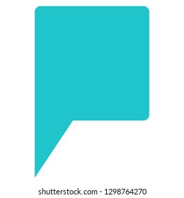 Location icon square map pin sign is isolated on white background. Web button for internet cartography is created in flat style. The design graphic element is saved as a vector illustration