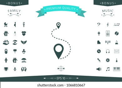 Símbolo de icono de ubicación