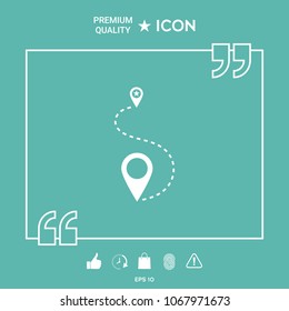 Símbolo de icono de ubicación