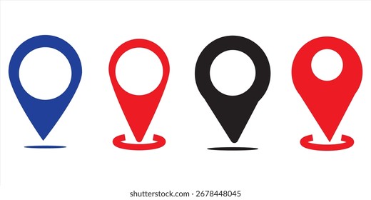 Location icon symbol , Map pin place marker