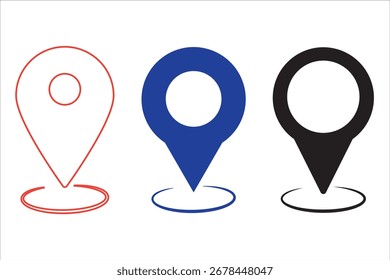 símbolo de ícono de Locación, marcador de lugar de pin de mapa