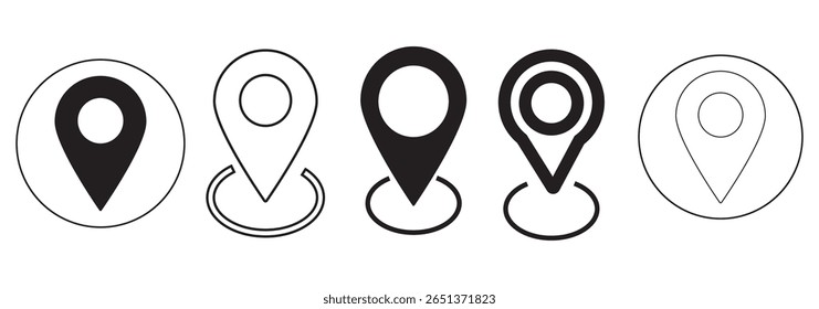 location icon, location symbol, map icon, vector icon location,  