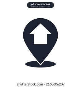 location icon symbol template for graphic and web design collection logo vector illustration