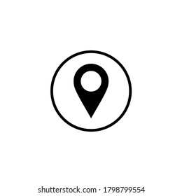 Icono de ubicación Ilustración de diseño vectorial
