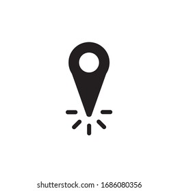 icono de ubicación, ilustración vectorial de símbolo