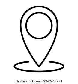 location icon symbol vector illustration. map pin marker design isolated on white background. 
