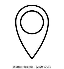 location icon symbol vector illustration. map pin marker design isolated on white background. 