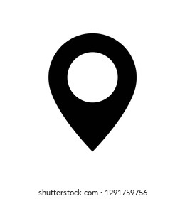 location icon symbol vector. on white background