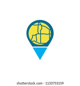 Location icon template design