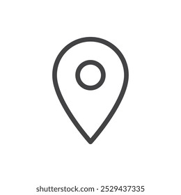 location icon Thin outline art symbol