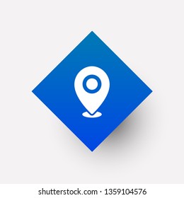 Location icon in trendy flat style isolated on background. Location icon page symbol for your web site design Location icon logo, app, UI , on white background Vector.