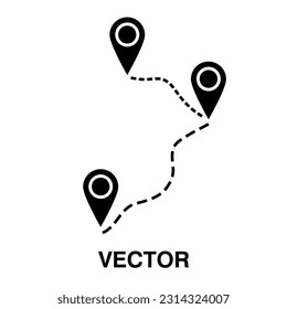 Location Icon in trendy flat style isolated on white background, Route symbol for your web site design, logo, app.eps