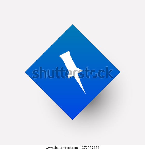 Location Icon Trendy Flat Style Isolated Stock Vector Royalty Free