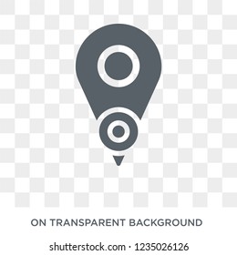 Location icon. Trendy flat vector Location icon on transparent background from Maps and Locations collection. High quality filled Location symbol use for web and mobile