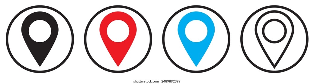 Location icon for use in sites and printable.