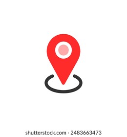 Location icon vector. Address icon. Pin point map icon