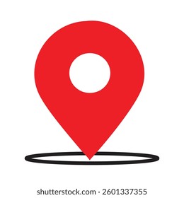 location icon vector art design 