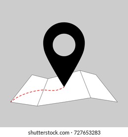 Location icon vector art design