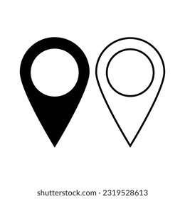 Location icon vector art illustration.