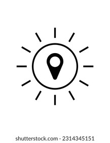 location icon, vector best flat icon.