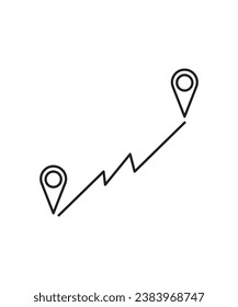 location icon, vector best line icon.