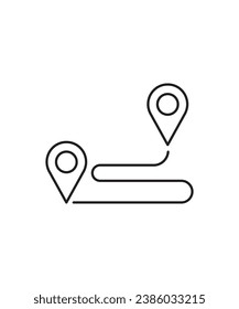 location icon, vector best line icon.