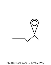 location icon, vector best line icon.