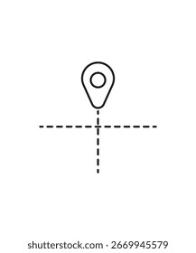 Standort-Symbol, Symbol für die beste Vektorzeile.