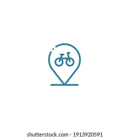 location icon with vector color, place, web, search, mark, clean, line, isolated, editable, line, agency, simple