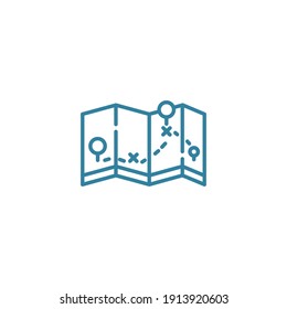 icono de ubicación con color vectorial, lugar, web, búsqueda, marca, limpia, línea, aislado, editable, línea, agencia, simple