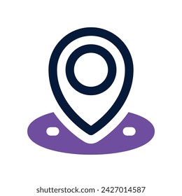 icono de ubicación. icono vectorial de tono dual para su sitio web, móvil, presentación y diseño de logotipo.