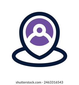 location icon. vector dual tone icon for your website, mobile, presentation, and logo design.