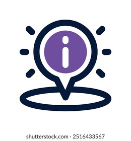 ícone de localização. ícone de tom duplo vetorial para o seu site, celular, apresentação e design de logotipo.