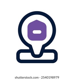 location icon. vector dual tone icon for your website, mobile, presentation, and logo design.