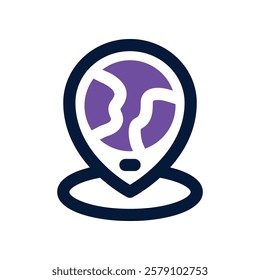 location icon. vector dual tone icon for your website, mobile, presentation, and logo design.