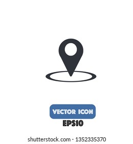 location icon, location vector. eps10