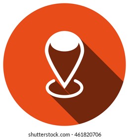 Location icon, vector, icon flat