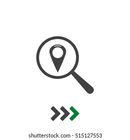 Location Icon Vector flat design style