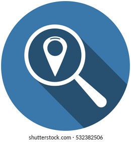 Location Icon Vector flat design style