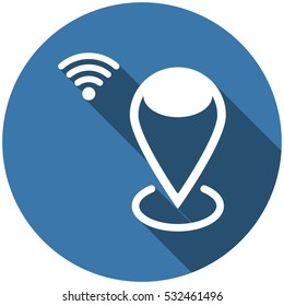 Location Icon Vector flat design style