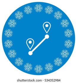 Location Icon Vector flat design style